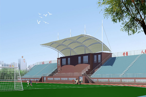 呼和浩特張拉膜廠家分享膜結構看臺出入口搭建注意事項