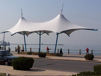 營口鲅魚圈海邊景觀亭